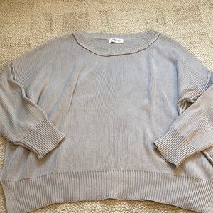 Carly Jean Los Angeles Cynthia Sweater, Grey, size M/L